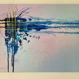 The Courage To Continue - Original abstract Acrylic Painting By BG Morrow