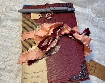 THE LAST TRAIL Junk Journal Handmade Vintage / Antique by Bonnie G Morrow