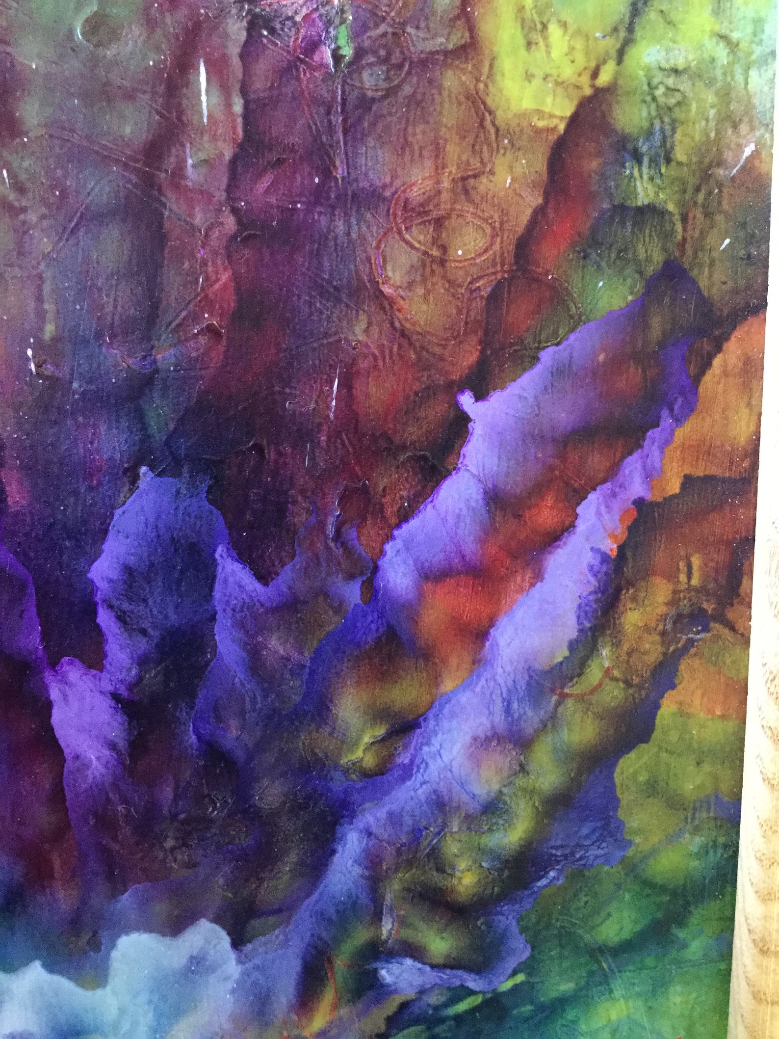 RADIANCE Original abstracto Cold Wax & Oil Painting B G Morrow Etsy