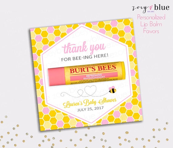 burt's bees baby shower favors