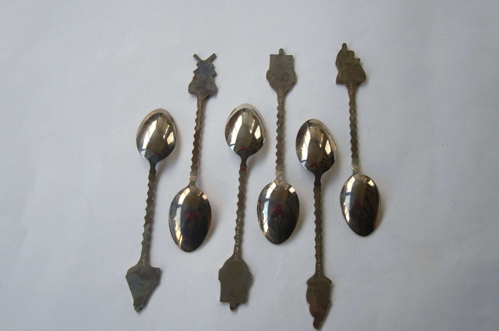 Vintage Holland Silver Plate Teaspoons Collectible DemiTasse Etsy