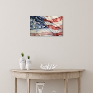 American Flag | Patriotic Wall Art | Red, White & Blue | Instant Download
