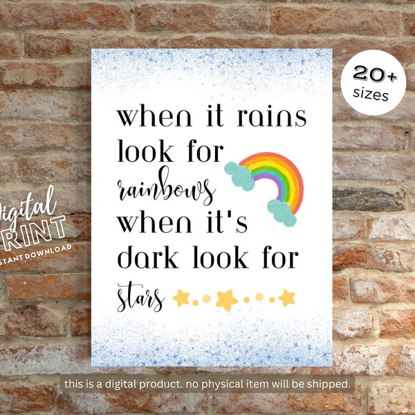 Cute & Encouraging Wall Art - Instant Download, Printable in Various Sizes, Affordable Art, Perfect Gift for All Ages