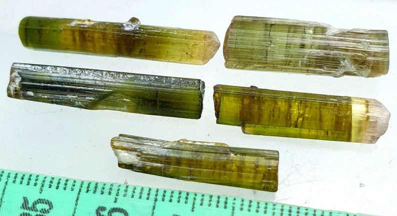 41 Carats Beautiful Green Color Tourmaline Crystal Type Very Nice Quality from Afghanistan