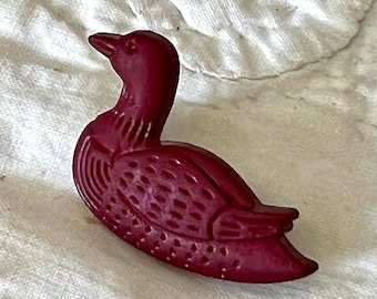 Loon Button Plastic