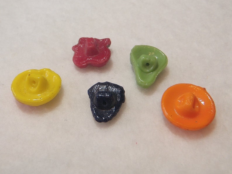 Vintage Glass Fruit Buttons Realistics