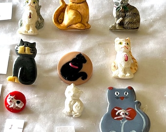 More Cat Buttons