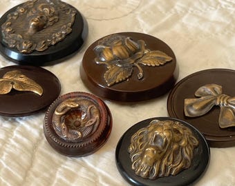 Vintage Metal Embellished Buttons