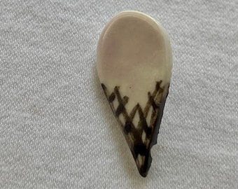 S A L E !!  Ice Cream Cone Clay Button