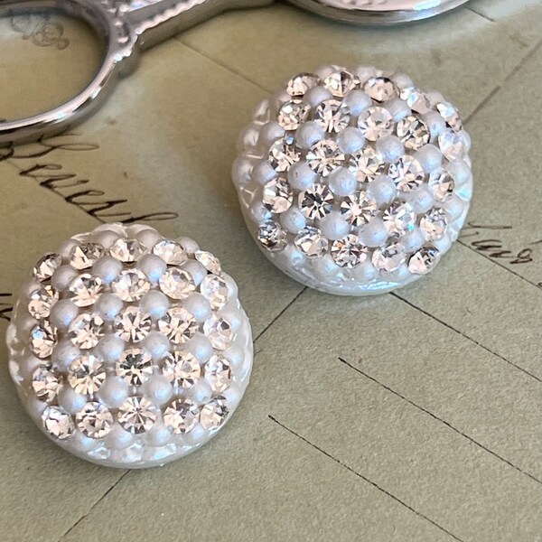 Rhinestone Encrusted Button Set