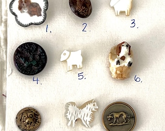Assortment of Dog Buttons You Choose