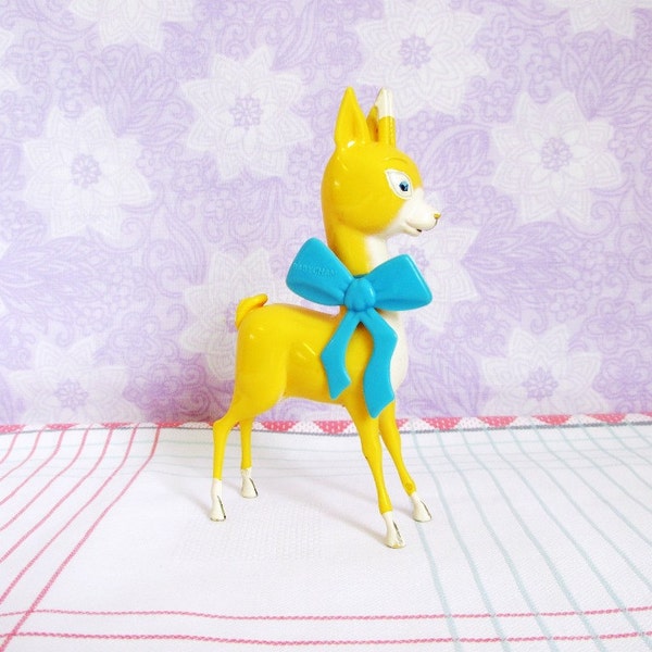 Babycham Deer Original Promotional Merchandise 1960's Kitsch Yellow Deer