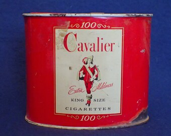cavalier king size cigarette tin Cavalier 100 King Size Cigarettes Tin - Extra Mildness