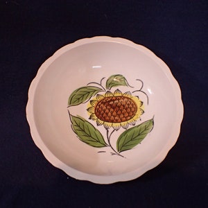 Sunflower Bowl - Handpainted Japan
