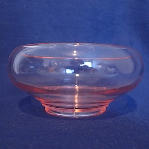 Pink Depression Glass - Footed Bowl