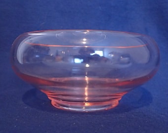 Pink Depression Glass - Footed Bowl