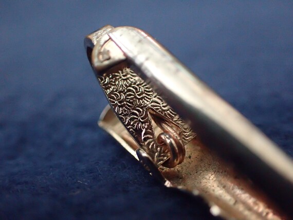 Tie Bar - Silver Scroll Tip - image 3