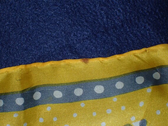 Yellow and Gray Patterned Mod Scarf - image 3