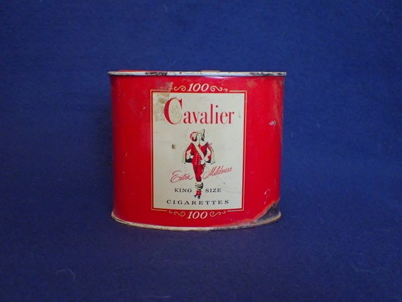 Cavalier 100 King Size Cigarettes Tin - Extra Mildness - Empty