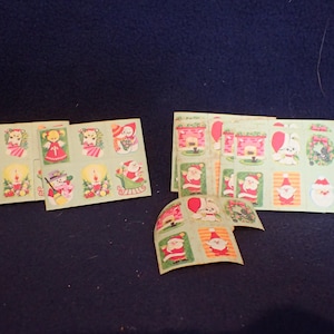 Vintage Christmas Stickers- Stamps-Seals