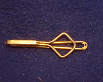 Swank Tie Bar - Gold with Chain Attchment Holes