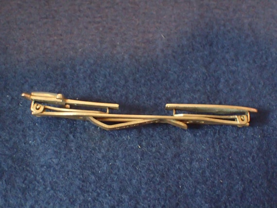 Anson Sword Tie Bar - Scimitar with Mother of Pea… - image 3