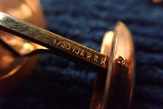 Hickok USA Gold Cufflinks - Oval - image 3