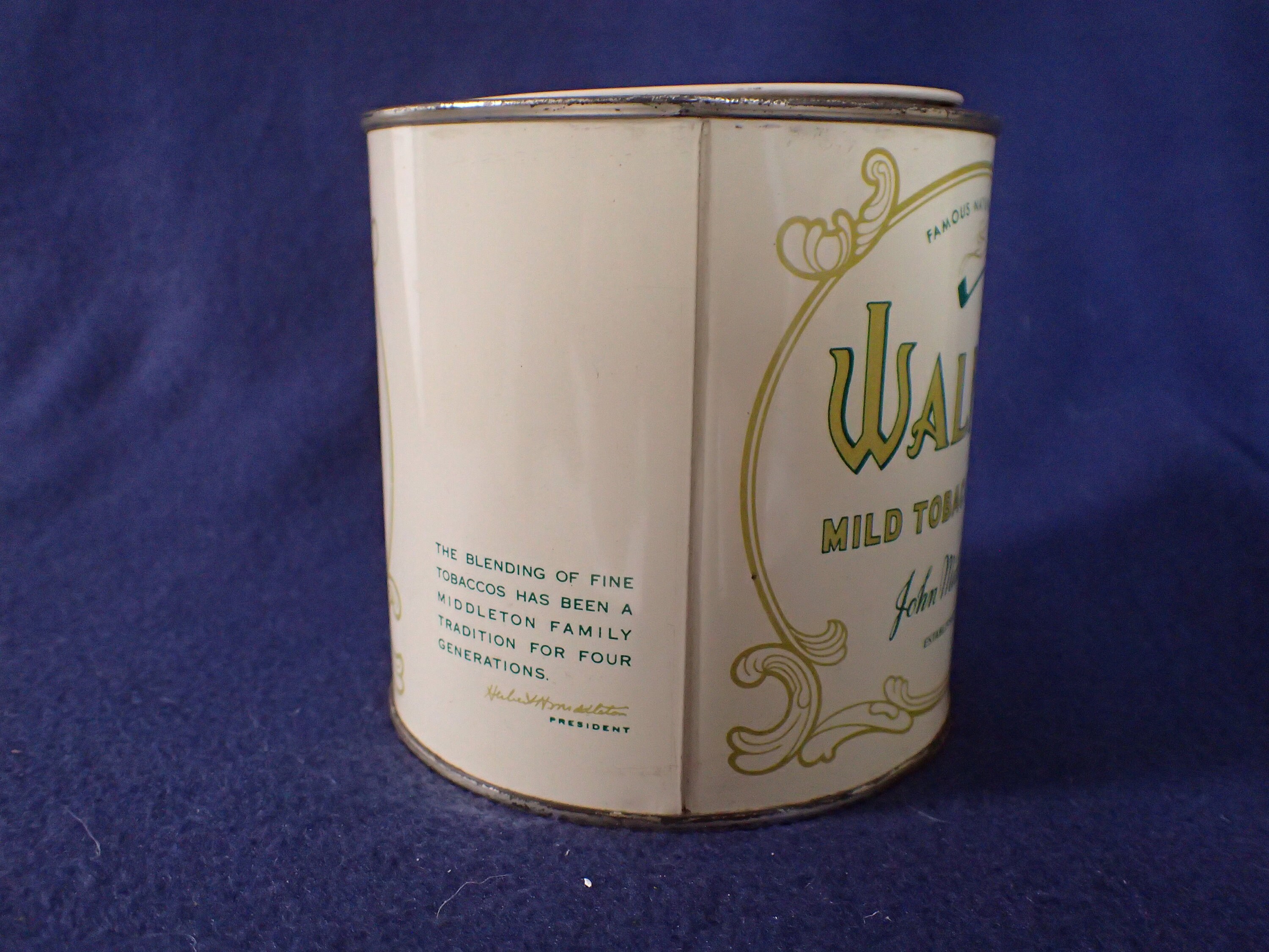 middleton tobacco discontinued Tobacco Tin - Walnut Mild Blend - John Middleton