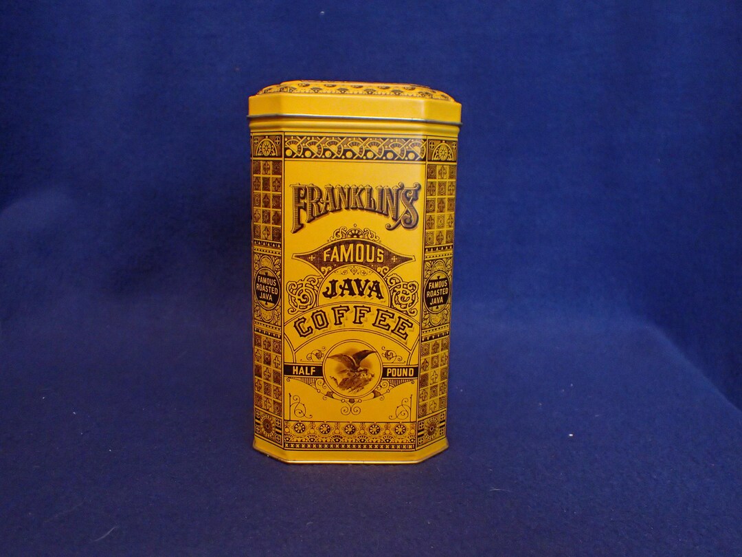 Franklin's Famous Java Coffee Tin - Manufacturing Co, Inc - Etsy