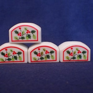 Small Candle Holder - Holly - Set of 4