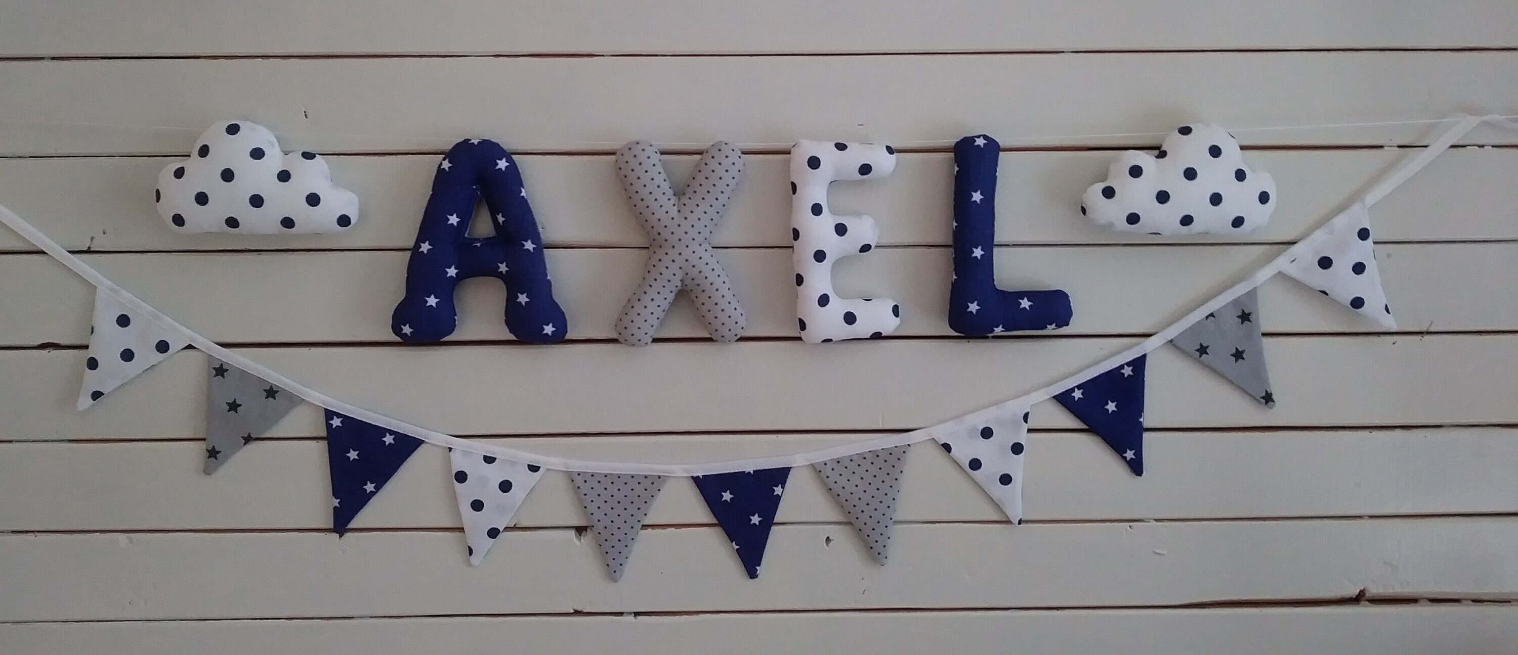 En Tissu, Chaîne de Fanions , Guirlandes Lettres, Guirlandes, Prénom Bannièrename, Nom Bébé, Chambre