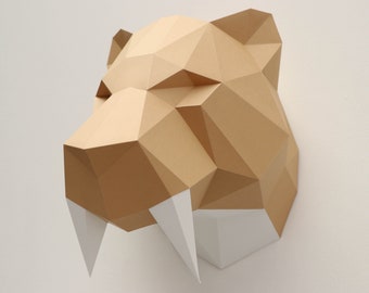 Papercraft Sabre Tooth Tiger Kit