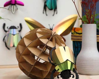 3D Mixed insects puzzle Beetles (3-pack)