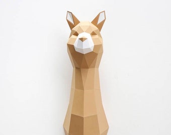 Papercraft Alpaca Kit