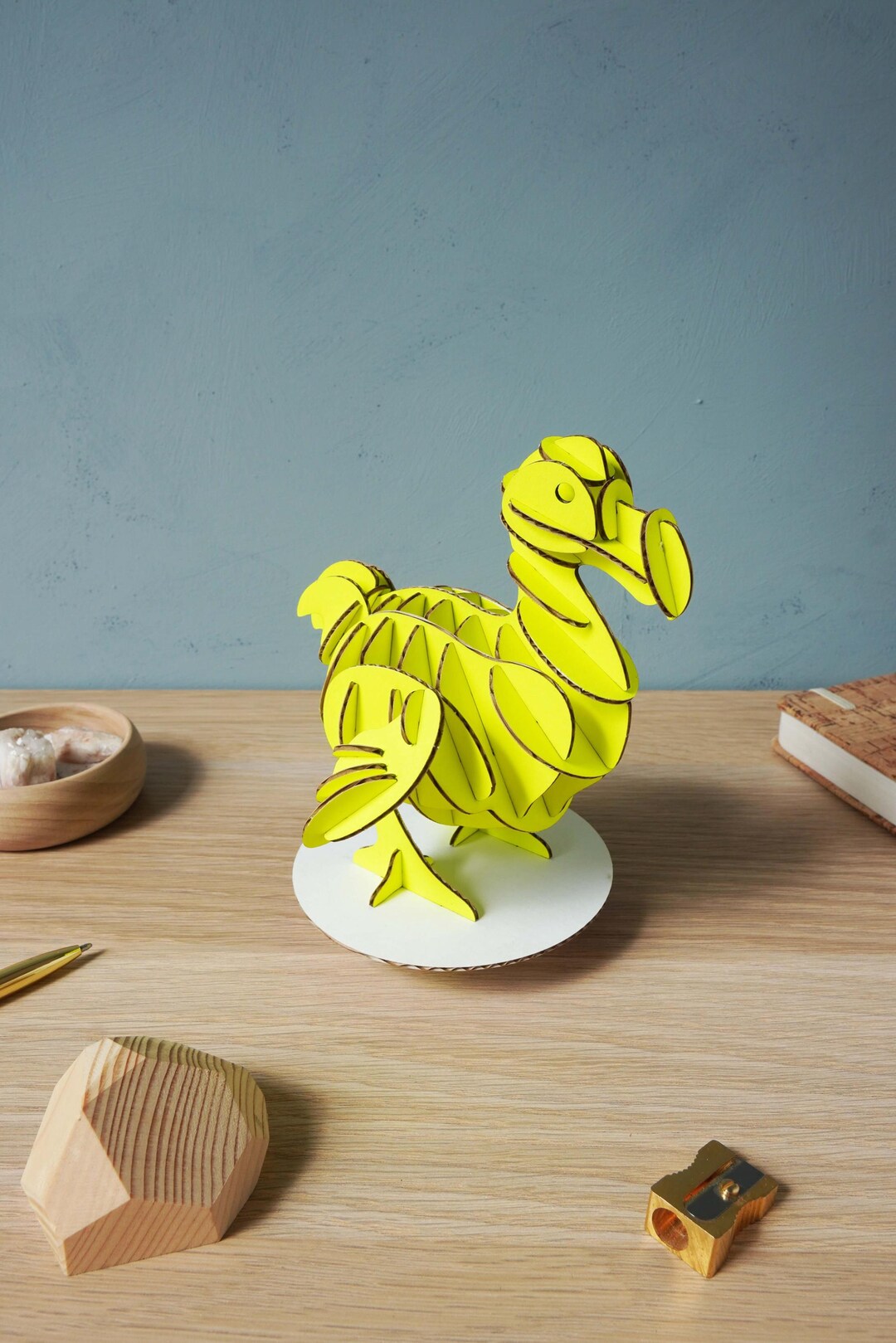 3D Paper Dodo Bird - Fluoro Sliceform Puzzle - Etsy