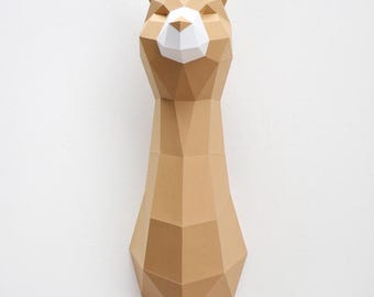 Papercraft Alpaca Kit