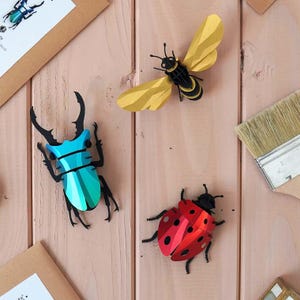 Insectos 3D de papel más populares (paquete de 3)