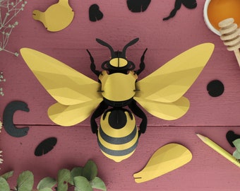 3D Paper Giant Honey Bee Puzzle