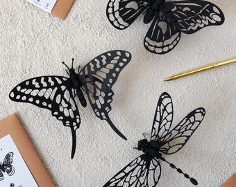 3D Insects Puzzle All Black (3-pack)