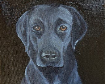 I've GOT YOUR BACK - (Black Lab) - Greeting cards and prints from original oil painting by Candace Gallagher