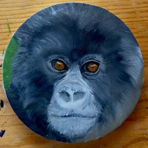 BABY GORILLA - Greeting cards from original oil painting by Candace Gallagher