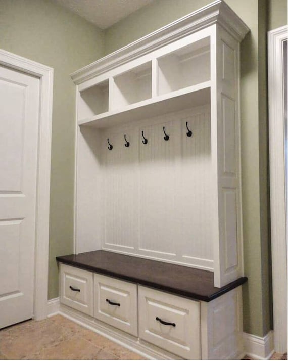 The Virginia Mudroom Lockers Bench Storage Furniture Cubbies Hall Tree Wide Coat Rack Farmhouse