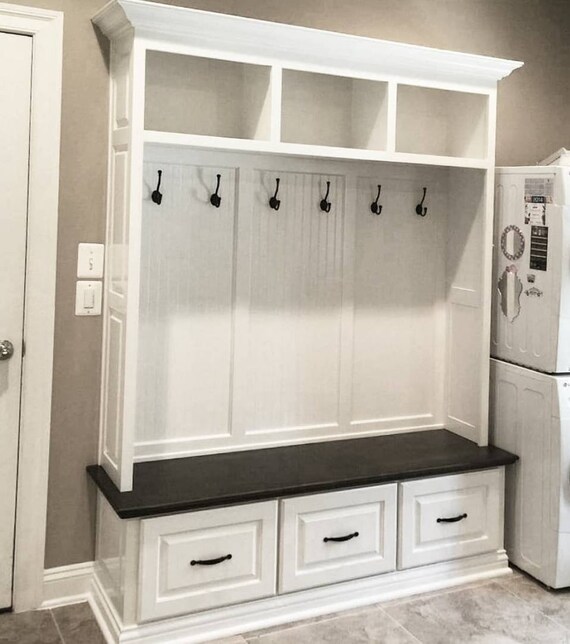 The Virginia Mudroom Lockers Bench Storage Furniture Cubbies Etsy