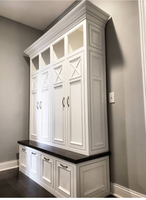 The Asheville Mudroom Lockers Storage Bench Cubbies Halltree Furniture Entryway Farmhouse