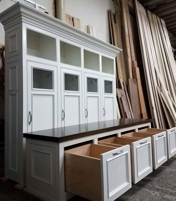 Die Georgia Mudroom Schliessfacher Bank Mobel Cubbies Coat Rack Lagerhalle Baum Bauernhaus