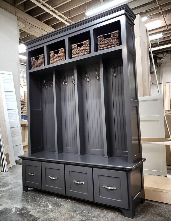 The Yorktown Mudroom Bench Cubbies Storage Halltree Lockers