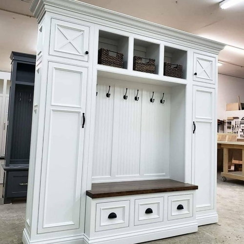 The Asheville Mudroom Lockers Storage Bench Cubbies Halltree - Home Decorators Collection Royce Polar White 60 In Hall Tree The Asheville Mudroom Lockers Storage Bench Cubbies Halltree - Home Decorators Collection Royce Polar White 60 In Hall Tree
