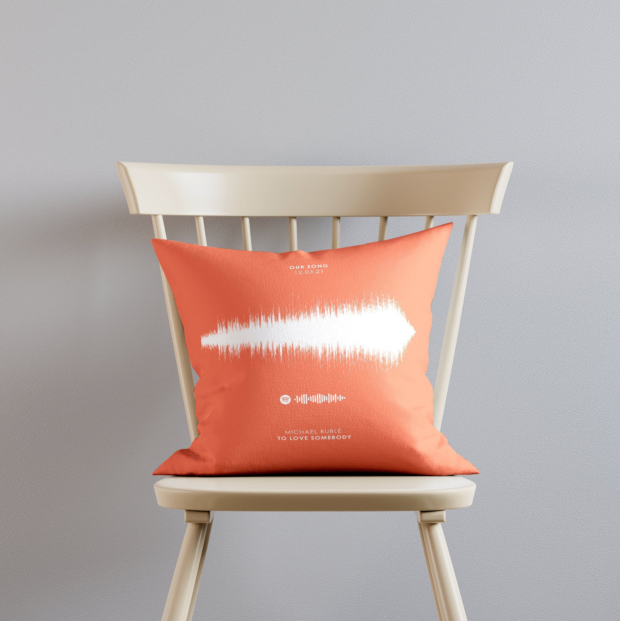 Personalised Sound Wave Art Cushion Song Soundwave Pillow | Etsy