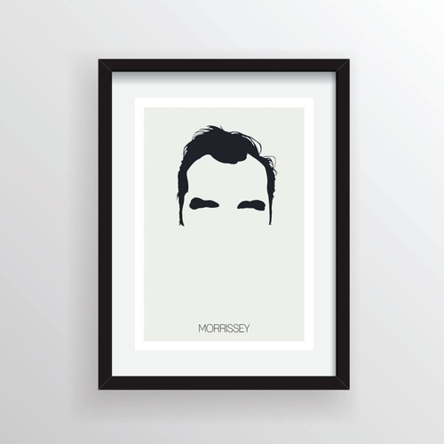 Morrissey (The Smiths) - Minimalist Digital Art Print, Wall Poster Graphic Limited Edition of 50