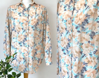 Vintage 80’s Windsmoor Floral Blouse, UK Size 10/12